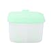Ruilogod Plastic Household Double Compartment Salt Seasoning Box Green (id: a72 452 5b4 189 5e8