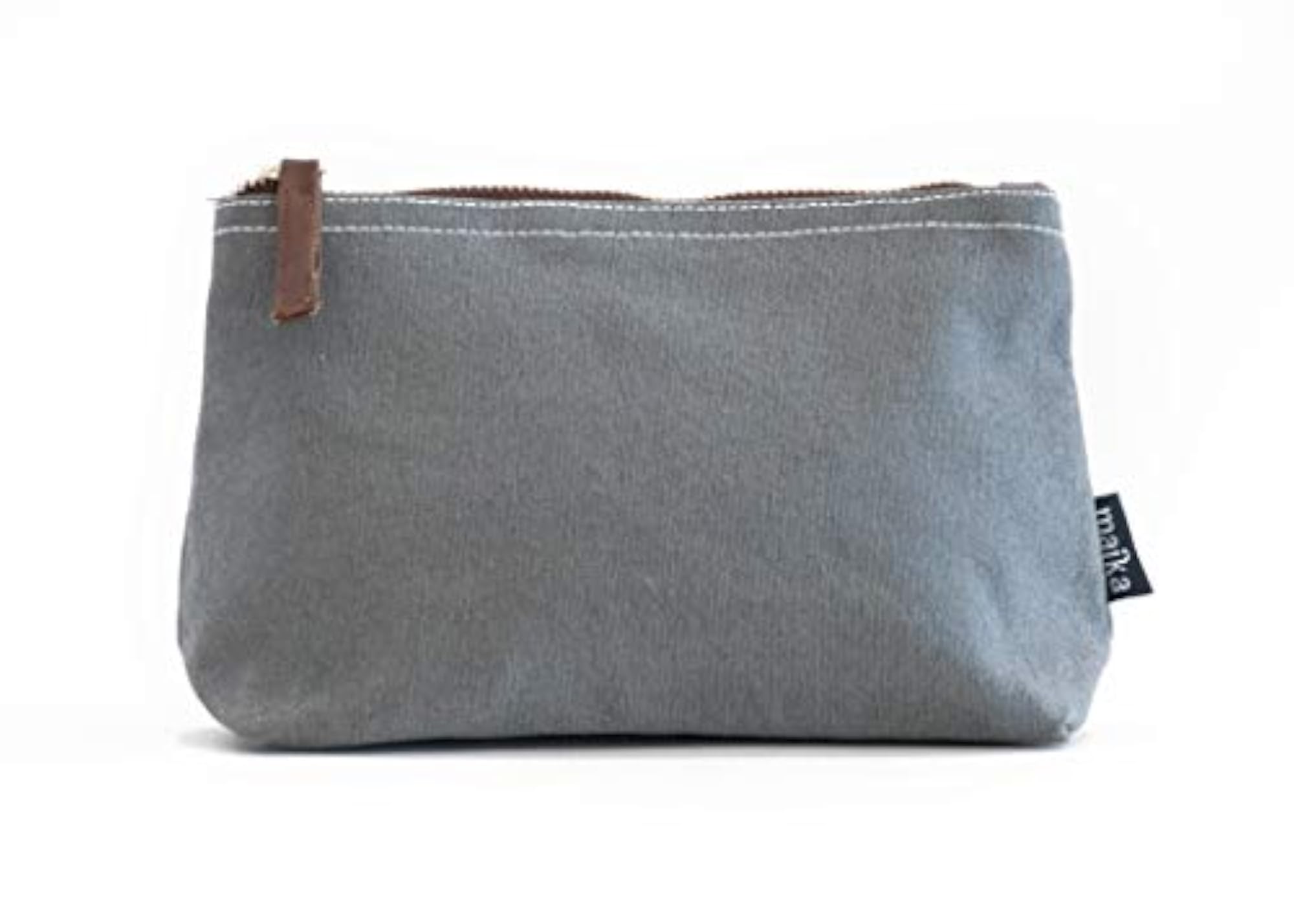 Women's Waxed Ash Cosmetics Pouch, Stylish Organizer