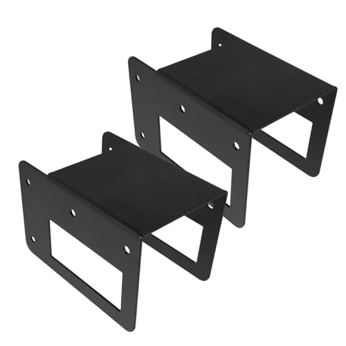 CHILDWEET 2pcs Steel Firewood Log Rack Brackets with Screws for Indoor Outdoor Fireplace Wood Storage Easy Assembly and Safe Welded Design Compact Lumber Holder for Patio