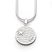 Produktbild DUR Schmuck Damen Anhänger Strandwellen Silber 925/- (P3366)