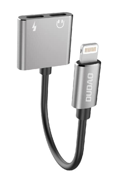 DUDAO L14 iPhone Lightning Splitter, 2 in 1 Dual Ligtning Port Headphone Audio & Charger Adapter Support Only iPhone Original Headphones Compatible for iPhone 14/13/12/12 Pro/11/11 Pro/Xs/Xr/X 8 7 (B089W3JFJ7) Amazon Price History, Amazon Price Tracker