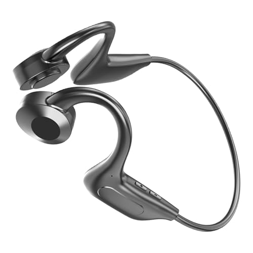 STOBAZA Auriculares de Conducción Ósea Inalámbricos 5.1 Abiertos para Deporte, Batería de Larga Duración, Diseño Cómodo sin Intrusión, Auriculares Estéreo para Correr y Gimnasio