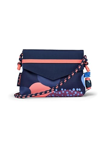 Satch Clutch kleine Umhängetasche Schminktasche mit Kordelzug und Spiegel für Teenager