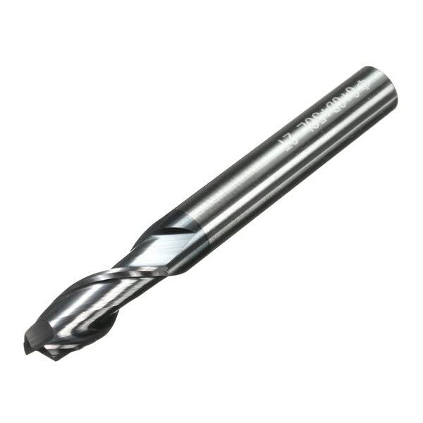 VIDOO Set Frese in Carburo 2 5 6 8 10 12mm 4 Taglienti Acciaio al Tungsteno Lavorazione CNC-12mm