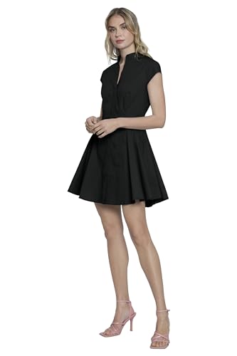 Image of Donna Morgan Women's High Neck Fit and Flare Shirtdress Women's Dress | Summer Dresses for Women