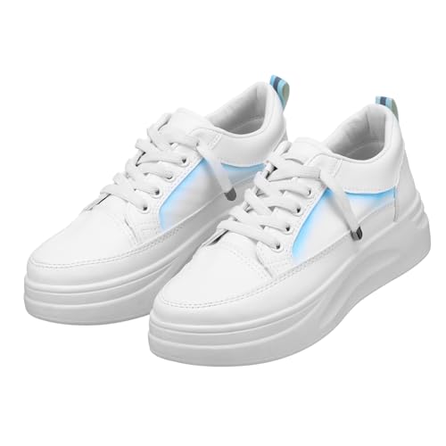 CLISPEED 1 Par zapatillas con aumento de altura plataforma de zapatillas de moda femeninas Schuhe Sommer Damen Mujer de zapatillas casuales Zapatilla de zapatillas poliuretano artificial