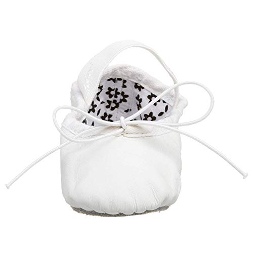 Capezio girls 205x dance shoes, White, 6.5 Wide Toddler US2