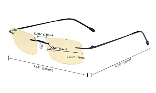 image for Eyekepper Computer Reading Glasses Blue Light Blocking-Flexible Rimles