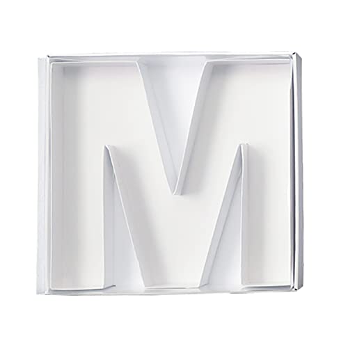 WENPACK 30.5cm Fillable Cardboard Letter Shaped Box Clear Cover Sweets Charcuterie Grazing Packaging (M), Moyenne - Image 3