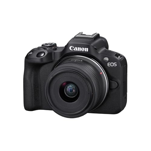 Image of Canon EOS R50 Mirrorless Camera with 18-45mm Lens (Renewed)