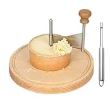 Genérico Rueda Rizadora De Queso | Acero Inoxidable Base De Madera Corte Suave Manual Manejable Para Pelar Queso - Creador de y Flores de Decorativas - para Restaurantes Hogares Pastelerías y Fiestas