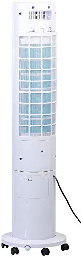 Sichler Haushaltsgeräte Aircooler: 3in1-Turmventilator, Luftkühler & -befeuchter, 80° Oszillation, 40 W (Turmventilator mit Kühlung)
