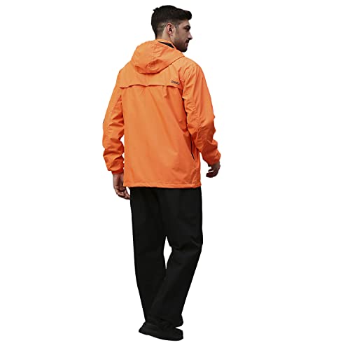 Image of Zeel Rain Coat for Men Waterproof for Bike Riders with Adjustable Hood along with inner pockets,Waterproof Rainwear Suit with Polyester Jacket and Pants