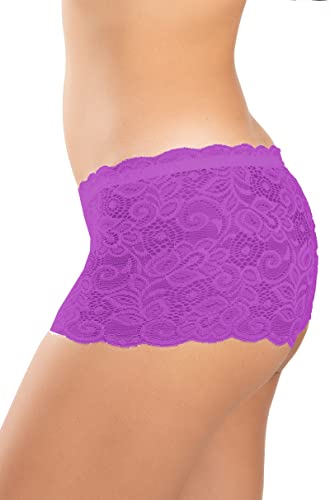 Image of FIMS - Fashion is my style Cotton Lycra Net Boy Short Panty for Womens, Mid Rise, Satin, Hipster Panties, Daily Use, Back and Front Coverage, Brief, See Main Image to Check How Many Panty You Will Get