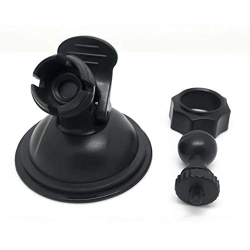 Car Suction Cup for Dash Cam Holder Vehicle Video Recorder on Windshield & DashBoard Mount with 360 Degree Angle View for Driving DVR Camera Camcorder GPS Action Camera(Black)