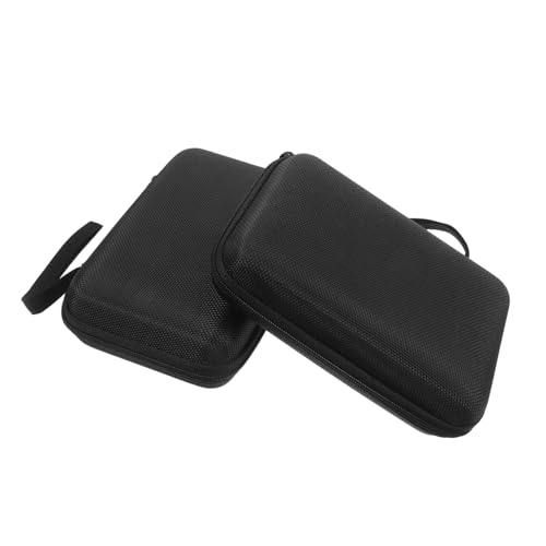 FRCOLOR 2Pcs Eva Rectangle Organizer Zipper Travel Case Portable Hard Drive Protector Lightweight Storage Bag for Blood Earbuds and Accessories