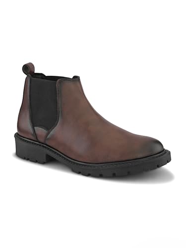 Image of Prolific Men's Chelsea Boots | Ankle Height Boot| Formal, Office & Casual Wear Shoes | Soft Cushioned Insole, Dynamic Feet Support, Arch Support & Shock Absorption