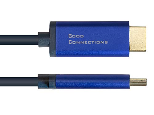 Cable DisplayPort 1.4 a HDMI 2.0 SmartFlex con carcasa de aluminio resistente y núcleo de cobre 4