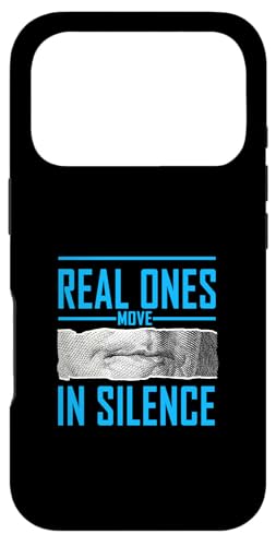 Blue Color Real Ones Move In Silence �u���[�O���t�B�b�N �X�}�z�P�[�X iPhone 17 Pro �p