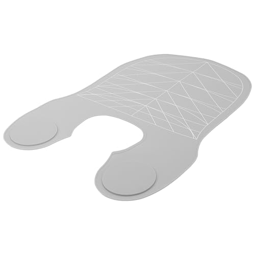 Capas de corte grande de silicona gris con rayas guía