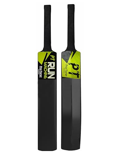 Image of Protoner Cricket Set, Full Size Bat with 3 Stumps Stand and Wind Ball kit, Black and Neon Green