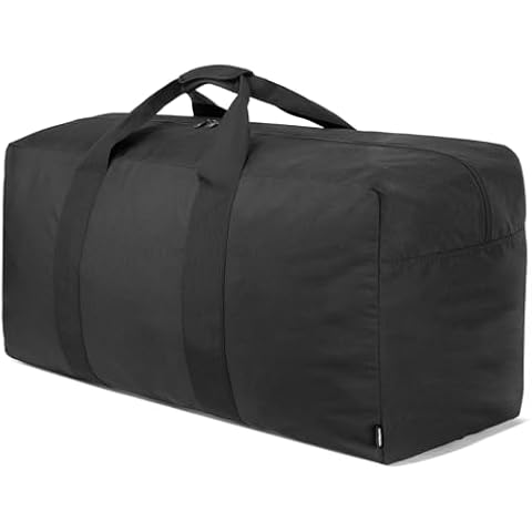 Vorspack Extra Large Duffle Bag for Travel - 100L Duffel Bag for Men Gear Bag for Storage Foldable Weekender Bag for Overnight Camping - Black Cover