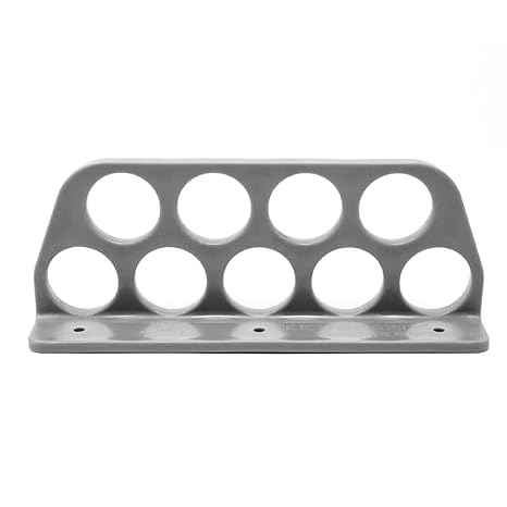 Rack-A-Tiers Cable Chase Wire Bracket (10 Pack), ETL Listed Electrical Wire Bracket, NM Cable Organizer/Hanger, Wire Holder, 9 Holes, 1-inch Hole Size, Supports Up to 27 Wires (CC9024.P10)