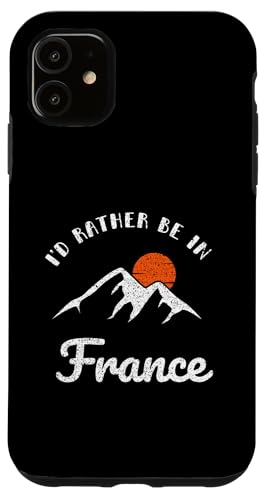 I'd Rather Be In France ���B���e�[�W ���g�� �t�����X �X�}�z�P�[�X iPhone 11 �p