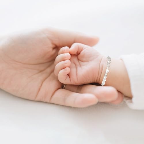 First Birthday Gifts for Girls Bracelet, Beaded Bracelets for 1 Year Old Girl, Adjustable White Pearl Bracelet, Thoughtful Birthday Gift for Granddaughter, Daughter, or Niece2