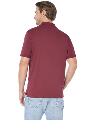 Image of Nautica Men's Classic Fit Short Sleeve Dual Tipped Collar Polo Shirt