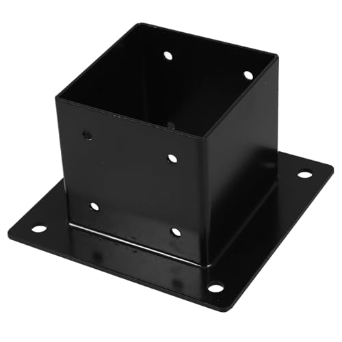 Support de poteau fer pour railing base clôture accessoire jardin