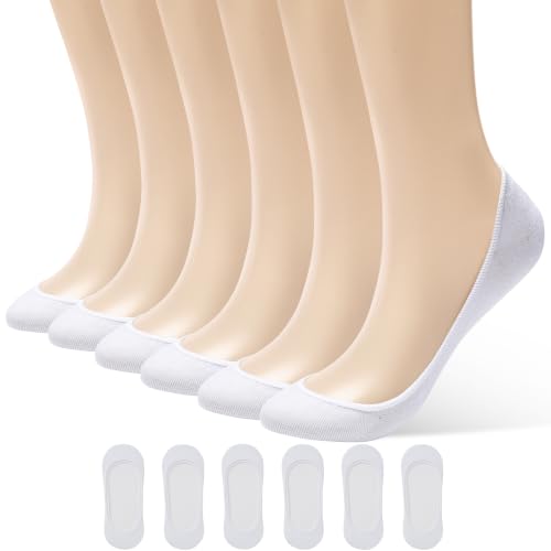 Image of ATBITER No Show Socks Womens Flats - 6 /12 Pairs Low Cut Invisible Non Slip