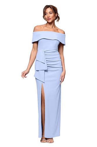 Xscape Women's Long Off The Shoulder Scuba Crepe...