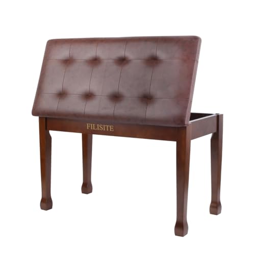 FILISITE Duet Piano Bench with Storage