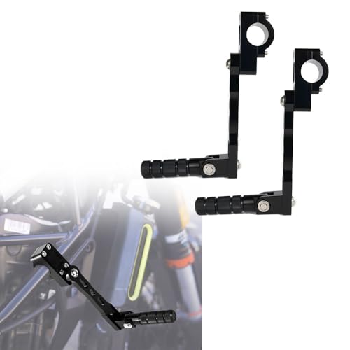 Kit de montage de piquets d'autoroute réglable en aluminium pour protections moteur