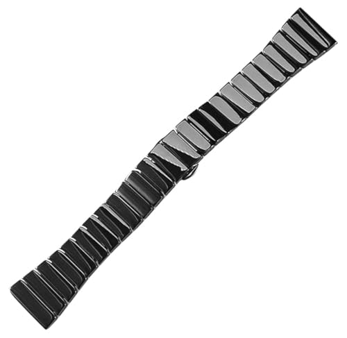 Bracelet céramique Samsung Watch 7 FE : maillons fins de 20mm monobloc noir