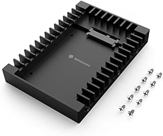 Yottamaster 2.5" to 3.5" SATA SSD Mounting Bracket, ABS SATA 3.0 Hard Drive Adapter for 7/9.5/12.5/15mm SATA HDD/SSD-[P-25TS]
