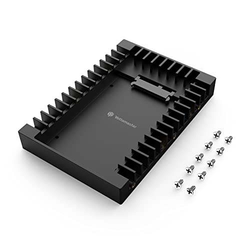 Yottamaster Interner Festplattenadapter Konverter für 2,5" SATA HDD 7/9,5/12,5mm, Plastik Einbaurahmen für Festplatte