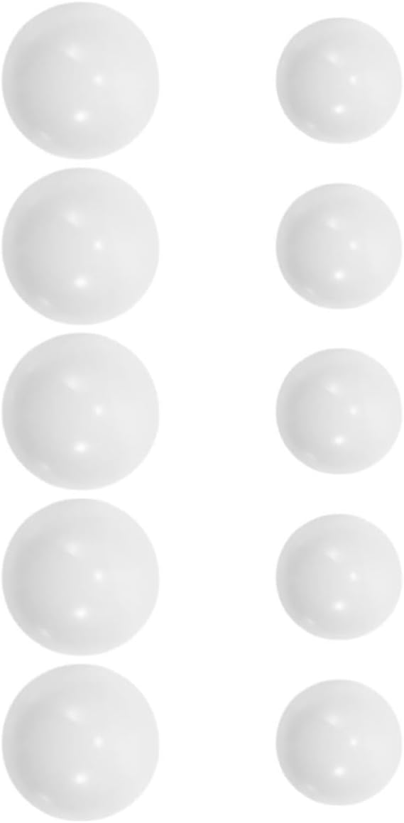 Uonlytech 10pcs White Acrylic Roulette Indicator Balls Spherical Beads | Game Night Party Prop, Board Accessory Replacement Parts, Resist Deformation