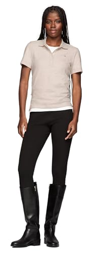 Image of Tommy Hilfiger Women's Solid Short Sleeve Pique Polo Shirt