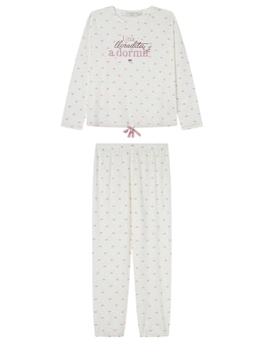 Women´secret Pijama Largo La Vecina Rubia Pyjama, White, S para