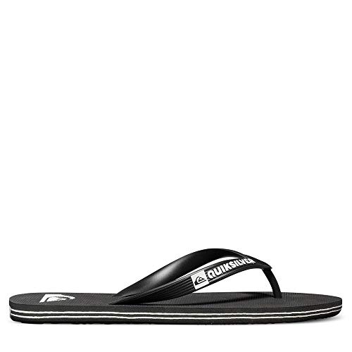 Quiksilver Herren Molokai-Flip-Flops for Men Badeschuhe, Schwarz (Black/Black/White Xkkw), 43 EU