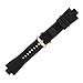 BuleVina Replacement Watch Bands Smart Strap Compatible with Michael Kors, Soft Rubber Wrist Watchband for MK8184 MK9020 MK8152 Raised Mouth Accessories (29mmx13mm, Black)