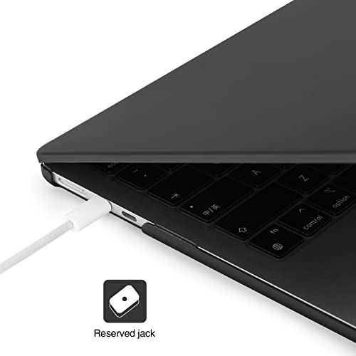 EooCoo Case Compatible with MacBook Air 15 inch M4 M3 M2 A3241 A3114 A2941 with Touch ID, 2026 2025 2024 2023 Release, Plastic Hard Shell, Matte Surface, Black - Image 3