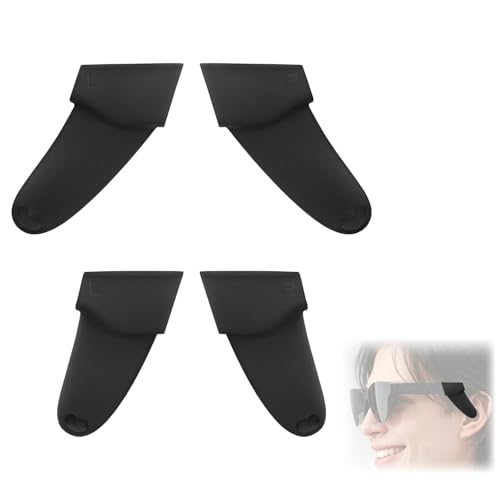 TERPINK Sound Tube Compatible with RayNeo Air 4 Pro AR Glasses Reduced Sound Leakage Soft Silicone Smart Glasses Accessories Increase Privacy Ear Sound Booster Tube/Audio Enhancer (2 Pairs)