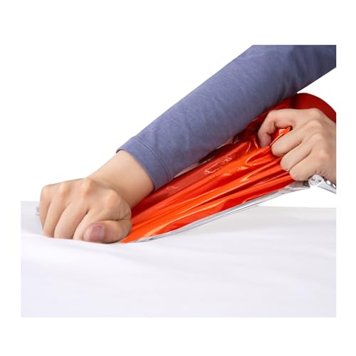 SUNGOOYUE Bolsa de Dormir de Emergencia, Reflectora Térmica, Rompevientos, Ligera y Compacta para Supervivencia con Silbato, para Camping y Excursionismo miniatura 7