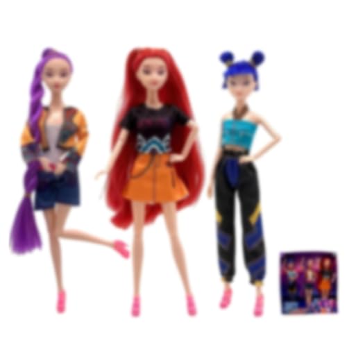 TELAOBAN Anime Puppe KP Doll Set, 3 Stück KP Merch Puppe mit Puppenkostüm Zubehör, Anime Merch Puppe, Puppen Geschenk für Kinder ab 3 Jahren