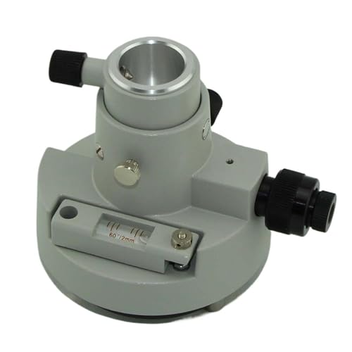 ZHANGGH New Tribrach Adapter with Optical Plummet (Erect Image) for Prism Set Total Station(Gray)