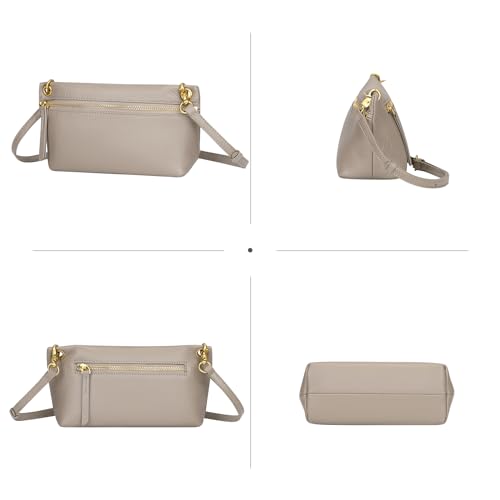 Over Earth Genuine Leather Crossbody Bags for Women Trendy Cross Body Purses Small Top Handle Handbag 5