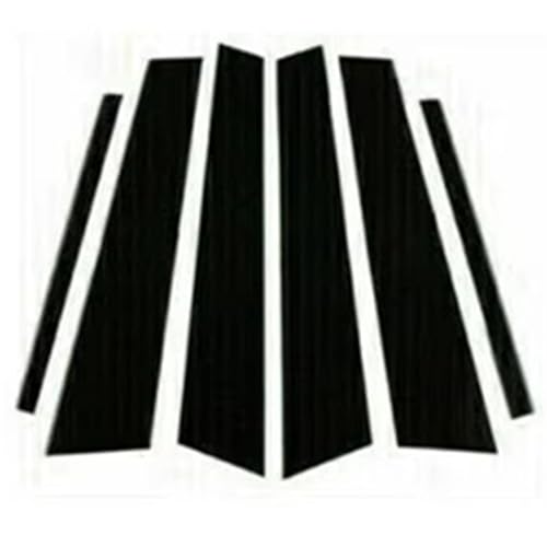 Molduras negras brillantes para pilares de coche Acura TSX 2009-2014, acabado espejo duradero